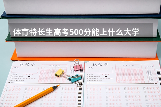 体育特长生高考500分能上什么大学？