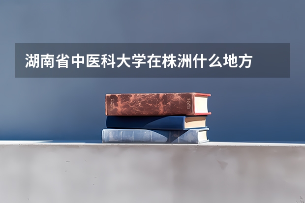 湖南省中医科大学在株洲什么地方