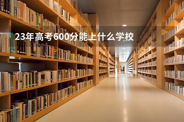 23年高考600分能上什么学校