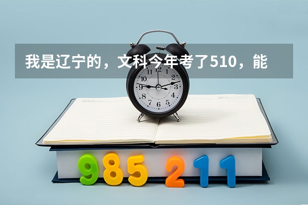 我是辽宁的，文科今年考了510，能上辽师二本吗？（新闻学、法学）