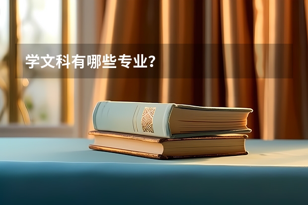 学文科有哪些专业？