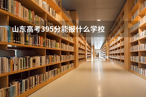 山东高考395分能报什么学校