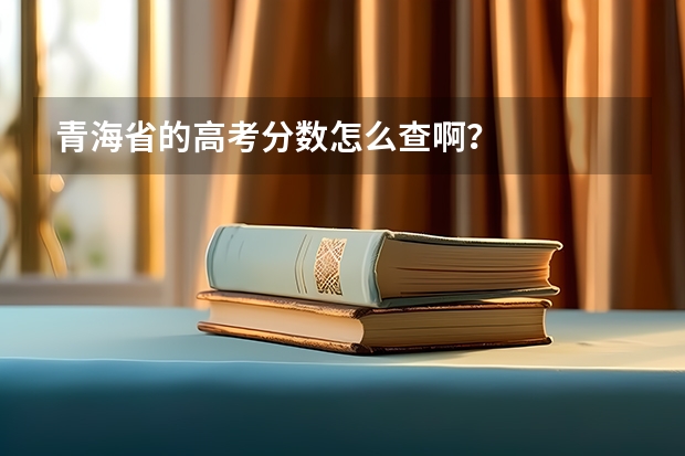 青海省的高考分数怎么查啊？