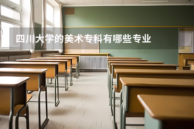 四川大学的美术专科有哪些专业