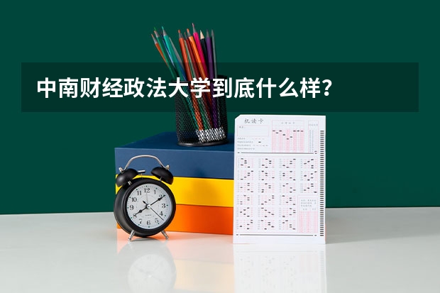 中南财经政法大学到底什么样？