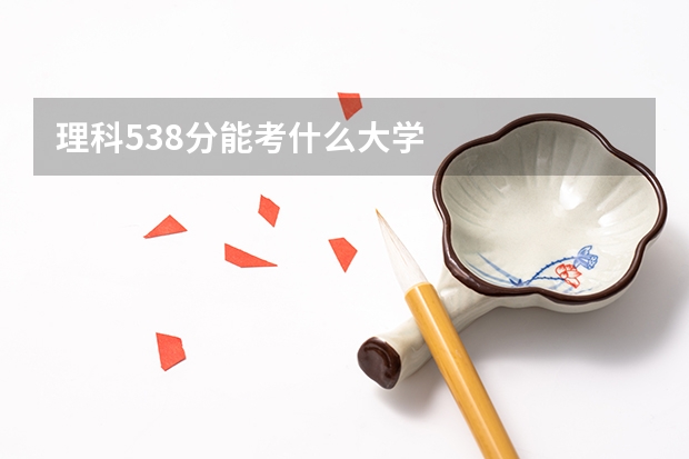 理科538分能考什么大学