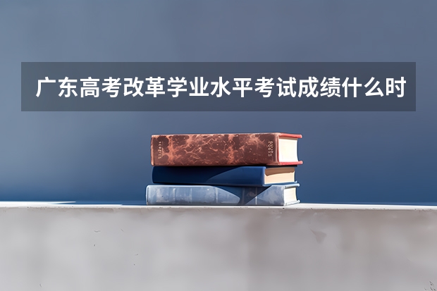 广东高考改革学业水平考试成绩什么时候可以查询？