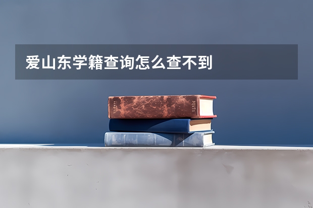 爱山东学籍查询怎么查不到