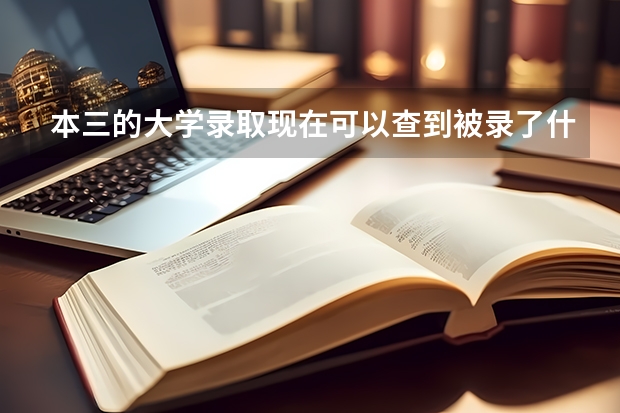 本三的大学录取现在可以查到被录了什么专业吗?