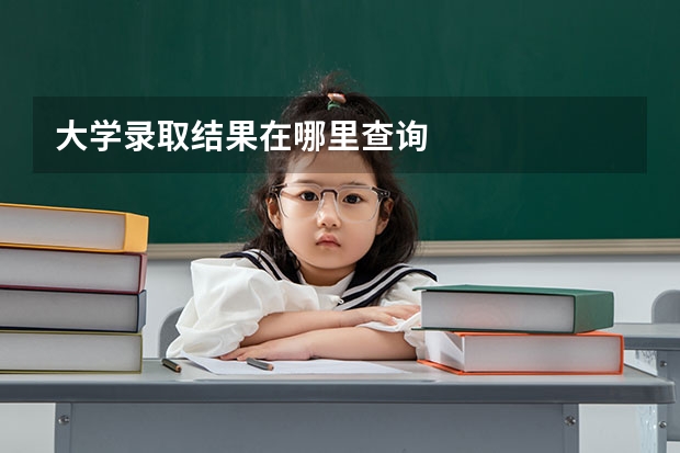 大学录取结果在哪里查询