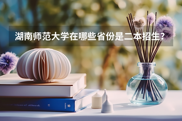 湖南师范大学在哪些省份是二本招生？