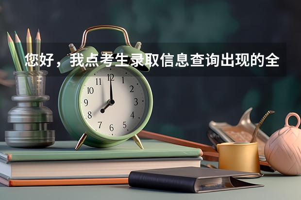 您好，我点考生录取信息查询出现的全是英文是什么意思？