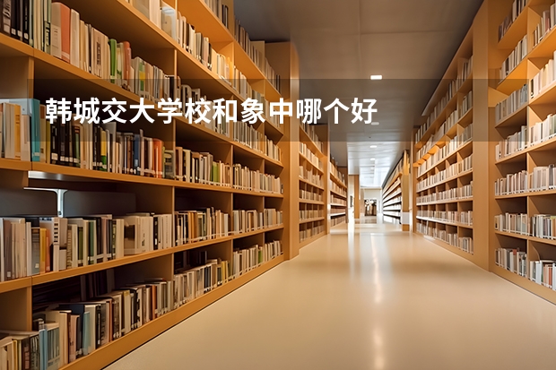 韩城交大学校和象中哪个好