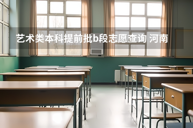 艺术类本科提前批b段志愿查询 河南省高考艺术类A段录取结果何时可查询