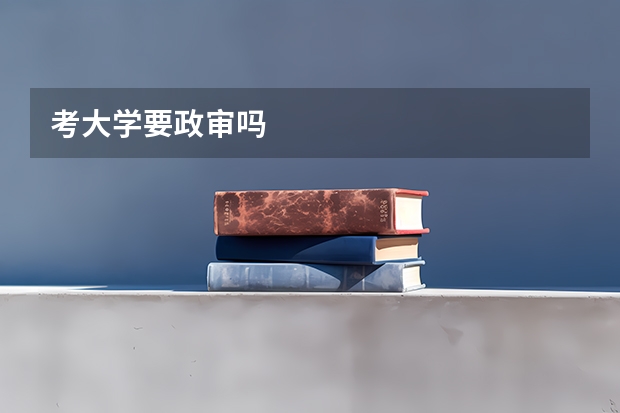 考大学要政审吗