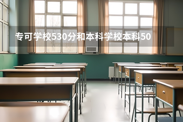 专可学校530分和本科学校本科500去哪个学校好