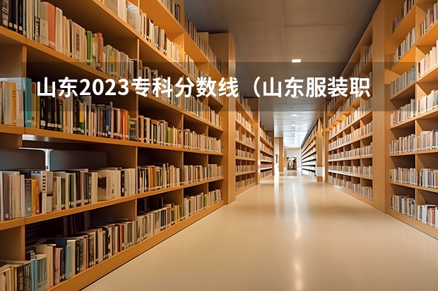 山东2023专科分数线（山东服装职业学院录取分数线）