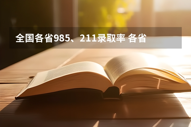 全国各省985、211录取率 各省录取率