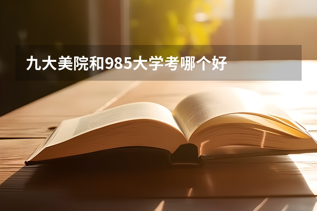 九大美院和985大学考哪个好