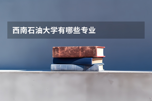 西南石油大学有哪些专业