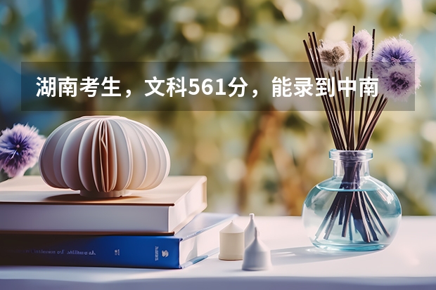 湖南考生，文科561分，能录到中南大学少数民族预科班或者湖南大学少数民族预科班吗？