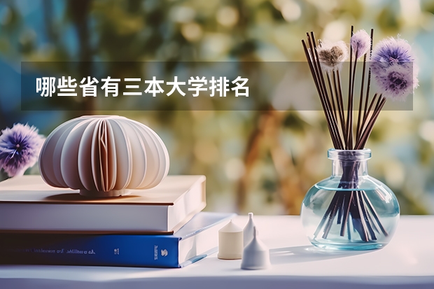 哪些省有三本大学排名