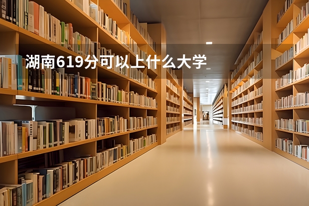 湖南619分可以上什么大学