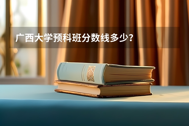 广西大学预科班分数线多少？