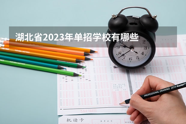 湖北省2023年单招学校有哪些