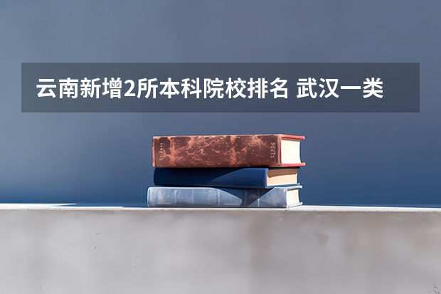 云南新增2所本科院校排名 武汉一类大学的排名？这些大学分别在全国的名次？