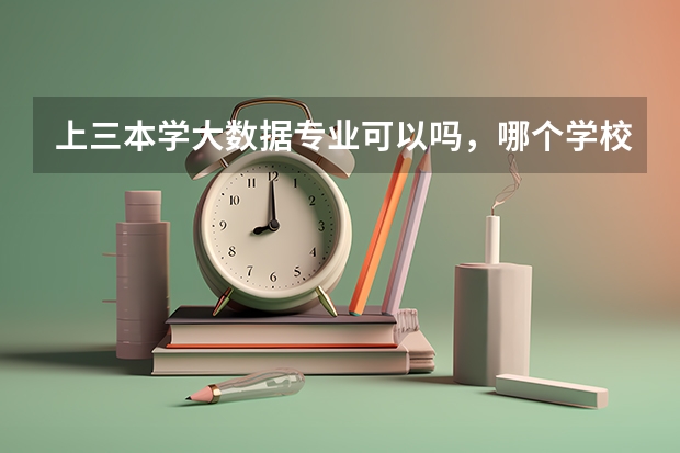 上三本学大数据专业可以吗，哪个学校的这个专业相对比较成熟一点