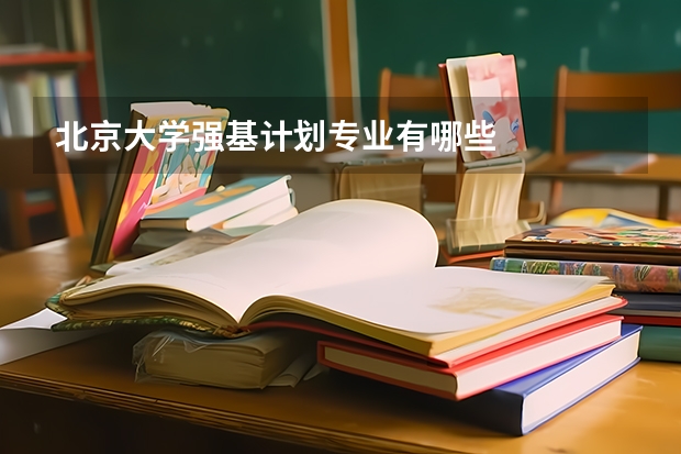 北京大学强基计划专业有哪些