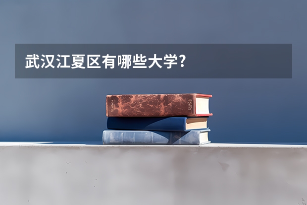 武汉江夏区有哪些大学?