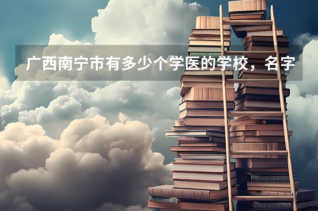 广西南宁市有多少个学医的学校，名字分别是什么