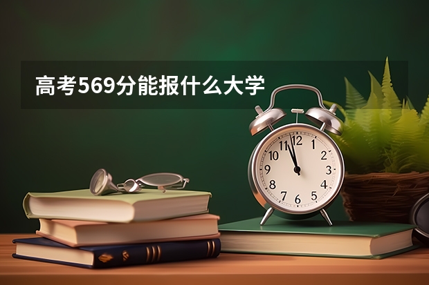 高考569分能报什么大学