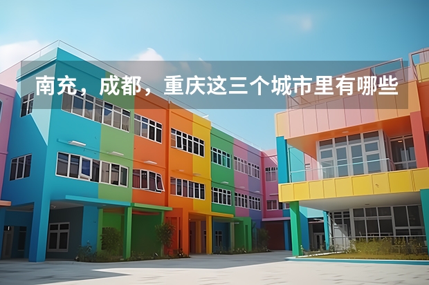 南充，成都，重庆这三个城市里有哪些二本大学。