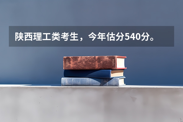 陕西理工类考生，今年估分540分。能被西安电子科技大学录取吗？