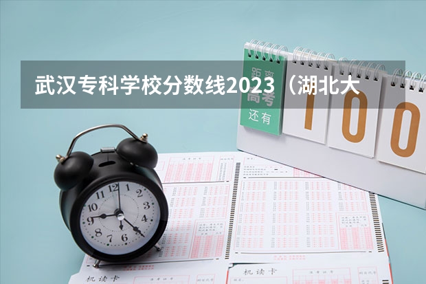 武汉专科学校分数线2023（湖北大专院校排名和录取分数线）