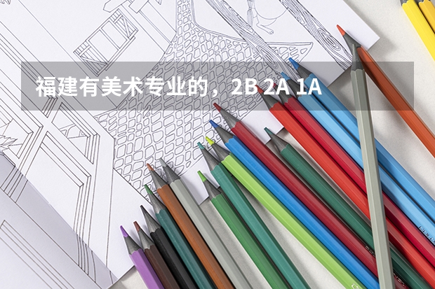 福建有美术专业的，2B 2A 1A的大学有哪些？顺便问厦门大学，福州大学，莆田学院美术的专业分和文