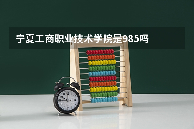 宁夏工商职业技术学院是985吗