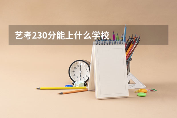 艺考230分能上什么学校