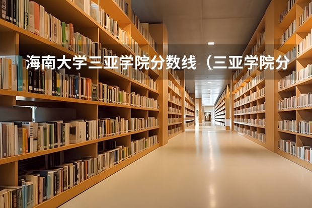 海南大学三亚学院分数线（三亚学院分数线）