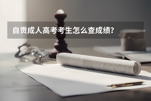 自贡成人高考考生怎么查成绩？