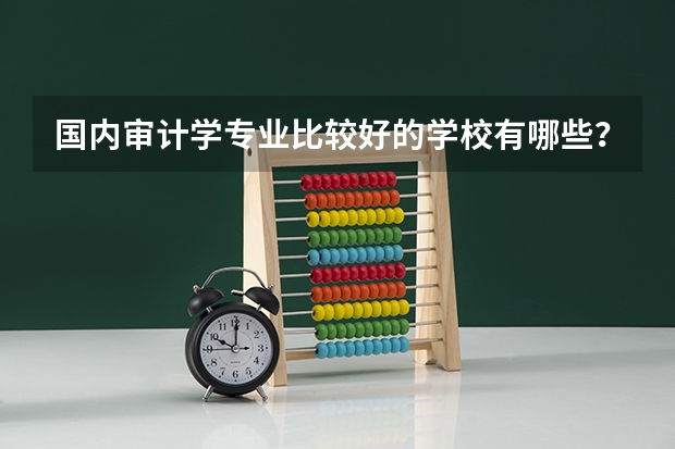 国内审计学专业比较好的学校有哪些？