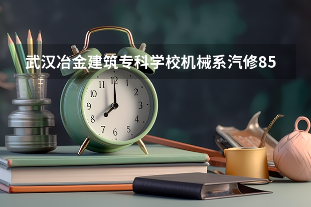 武汉冶金建筑专科学校机械系汽修8504班 沧州黄骅学汽修的专科学校是那个