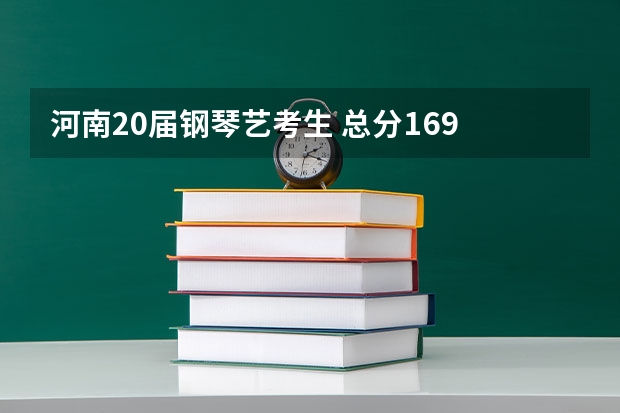 河南20届钢琴艺考生 总分169 文化课需要考多少分才能上好一点的本科 非常感谢各位解答!