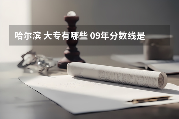 哈尔滨 大专有哪些 09年分数线是多少 哈尔滨理工大学是什么样的大学拜托了各位 谢谢