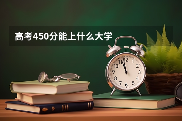 高考450分能上什么大学