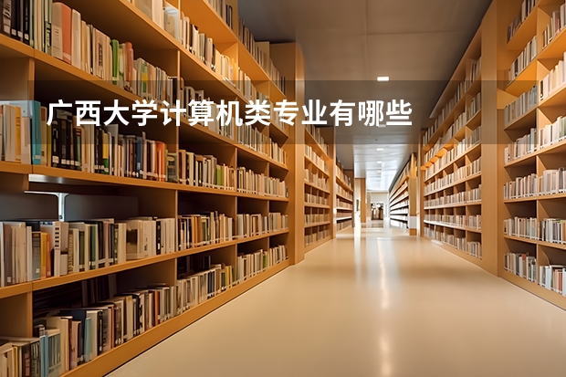 广西大学计算机类专业有哪些