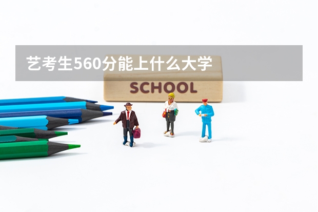 艺考生560分能上什么大学